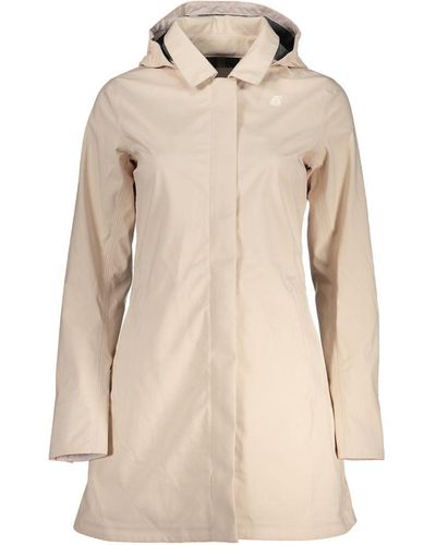 K-Way Chic Hooded Sports Jacket For Her - Natural