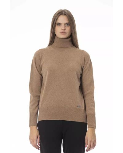 Baldinini Beige Wool Sweater - Natural