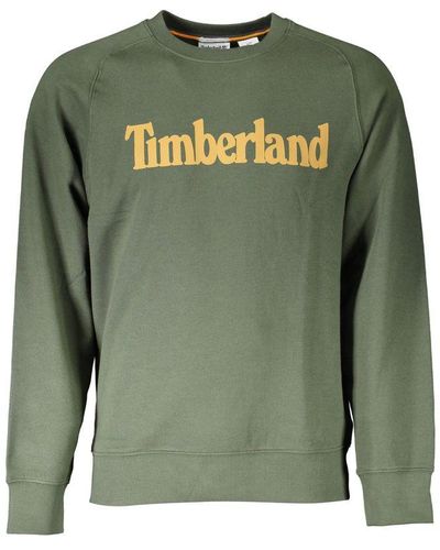 Timberland Round Neck Cotton Blend Jumper - Green