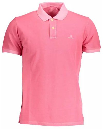 GANT Cotton Polo Shirt - Pink