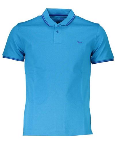 Harmont & Blaine Cotton Polo Shirt - Blue
