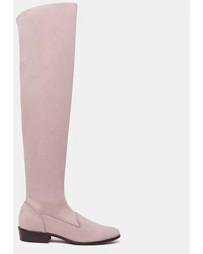 Charles Philip Leather Boot - Pink