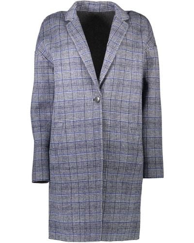 GANT Gray Wool Jackets & Coat - Blue