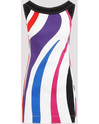 Emilio Pucci Multicolour Cotton Mini Dress