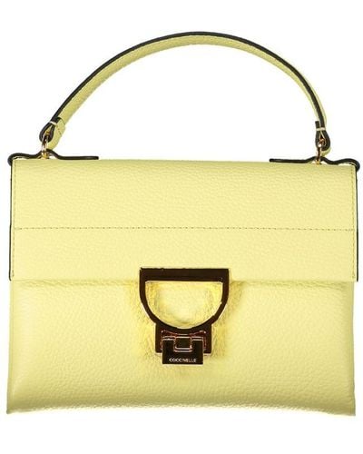 Coccinelle Yellow Leather Handbag