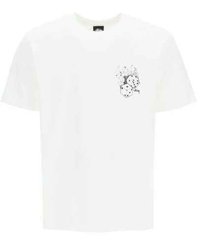 Stussy Fire Dice T-shirt - White