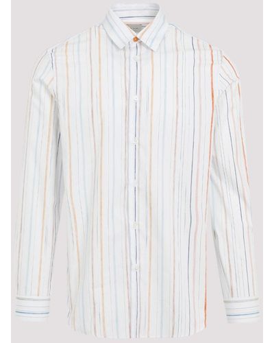 Paul Smith White S/c Regular Fit Organic Cotton Shirt