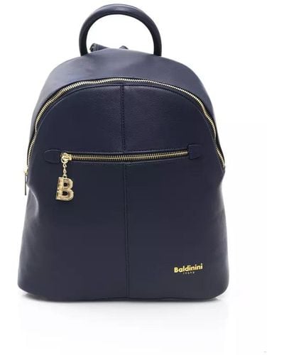 Baldinini Blue Polyethylene Backpack