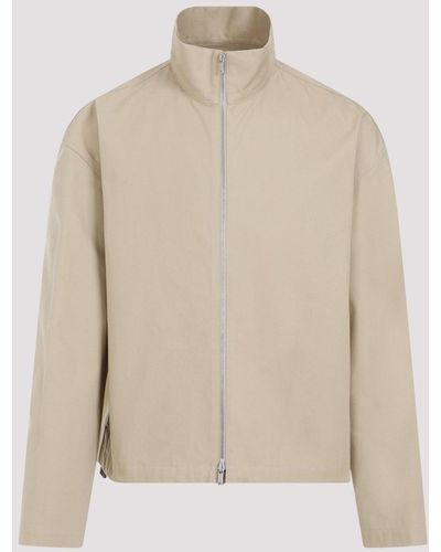 Jil Sander Grey Cotton Jacket - Natural