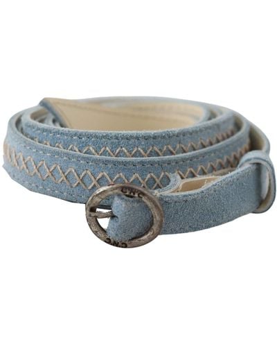 CoSTUME NATIONAL Chic Sky Leather Belt - Grey