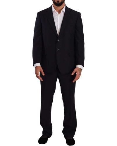 Domenico Tagliente Polyester Single Breasted Formal Suit - Black