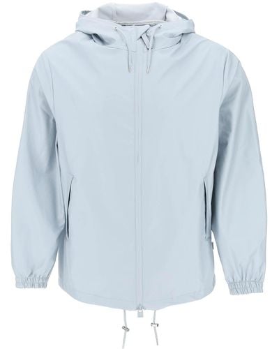 Rains Storm Breaker Hooded Jacket With - Blue