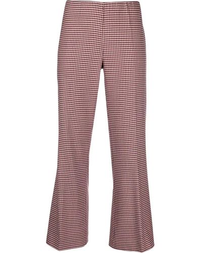 P.A.R.O.S.H. Houndstooth Flared Trousers