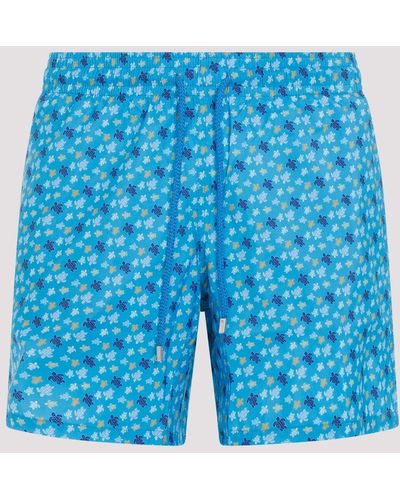 Vilebrequin Blue Mahina Micro Tarta Polyester Swim Shorts