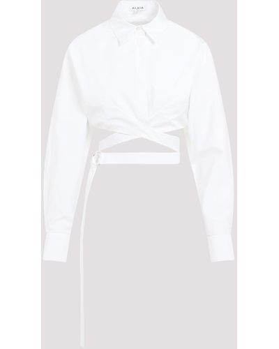 Alaïa Crossed Shirt - White