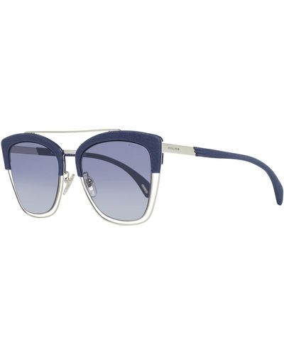 Police Silver Sunglasses - Blue