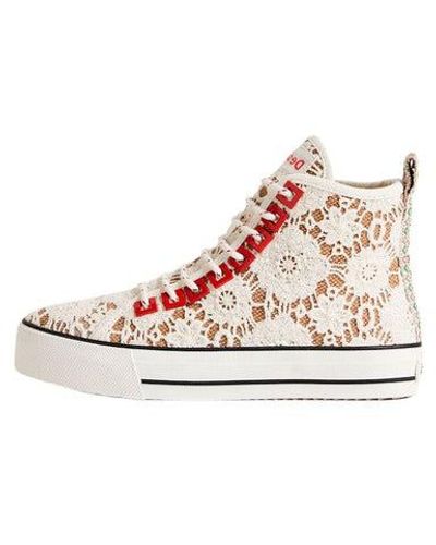 Desigual Laced Trainers - Brown