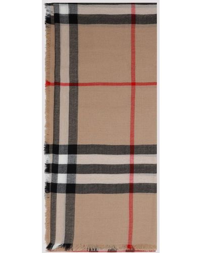 Burberry Archive Beige Wool Scarf - Brown