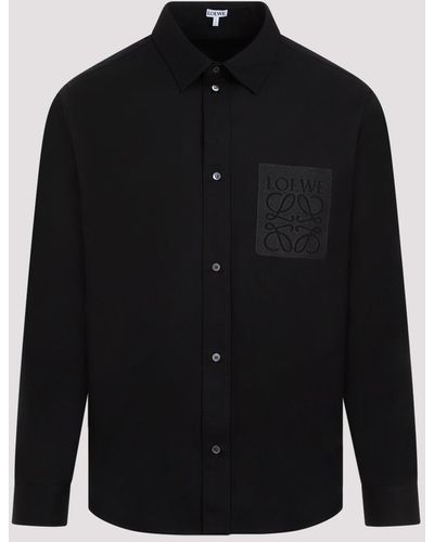 Loewe Black Cotton Anagram Shirt