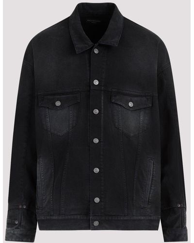 Balenciaga Sunbleached Black Cotton Jacket