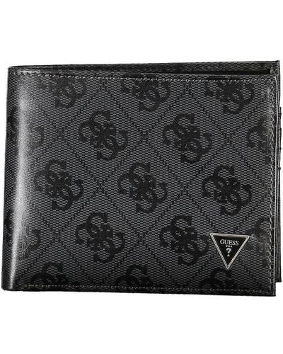 Guess Sleek Leather Dual Compartment Wallet - Black