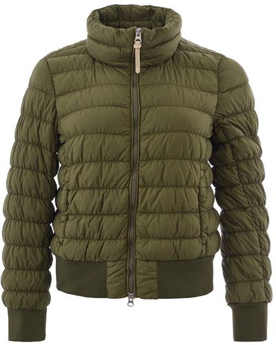 Woolrich Elegant Quilted Bomber Jacket - Green
