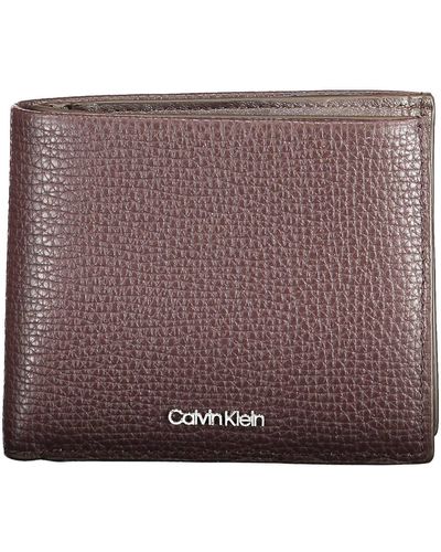 Calvin Klein Leather Wallet - Purple