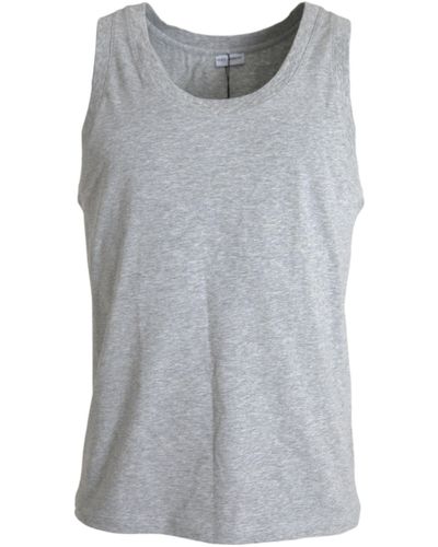Dolce & Gabbana Cotton Stretch Sleeveless Tank Top T-Shirt - Grey