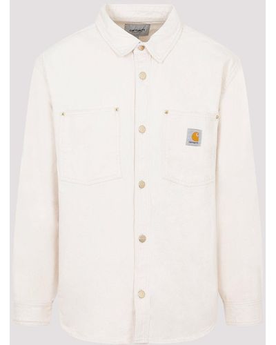 Carhartt Natural Derby Cotton Shirt Jacket - White