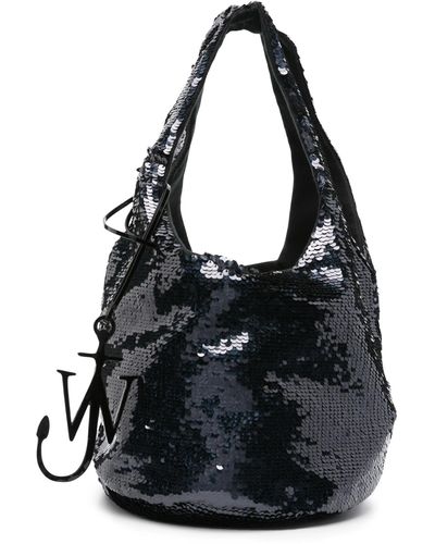 JW Anderson Mini Sequin Tote Bag - Black