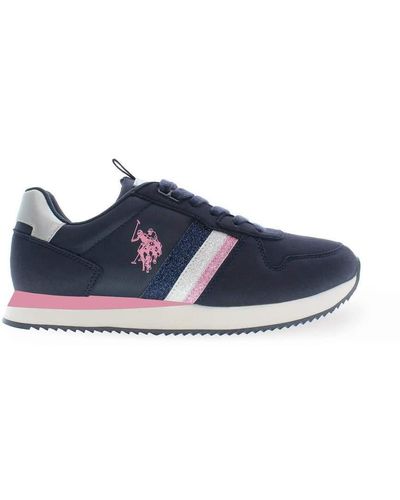 U.S. POLO ASSN. Low Top Round Toe Trainers - Blue