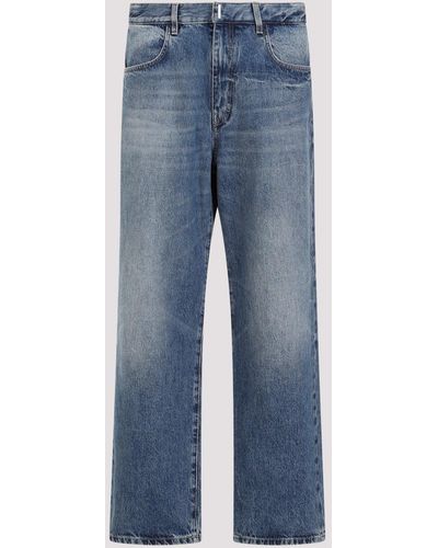 Givenchy Indigo Blue Cotton Round Regular Fit 5 Pockets Denim Jeans