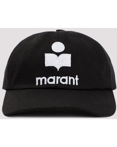 Isabel Marant Ecru And Black Tyron Cotton Hat