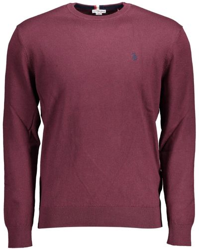 U.S. POLO ASSN. Purple Cotton Sweater - Pink