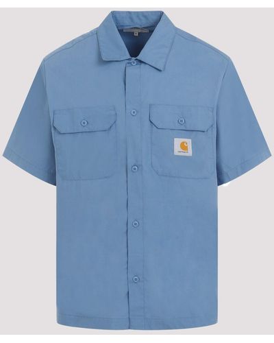Carhartt Light Blue S/s Craft Polyester Shirt