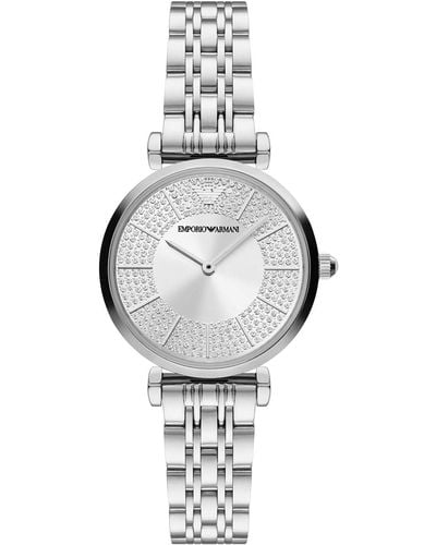 Emporio Armani Silver Watches - Metallic