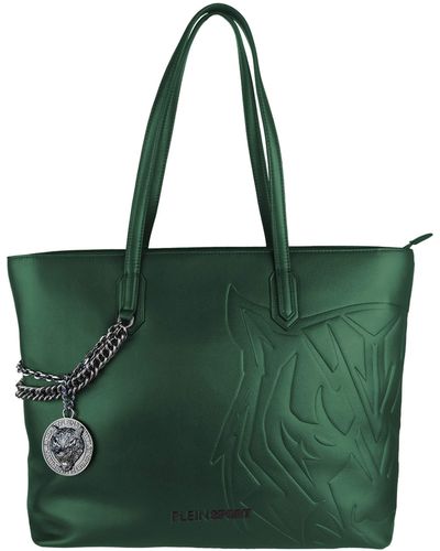 Philipp Plein Eco-Chic Dark Shoulder Bag With Chain Detail - Green