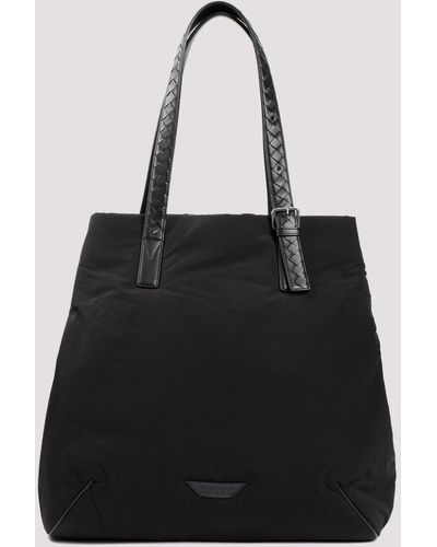 Bottega Veneta Black Large Nylon Tote Bag
