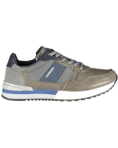 Carrera Dashing Sports Sneakers With Contrast Details - Gray