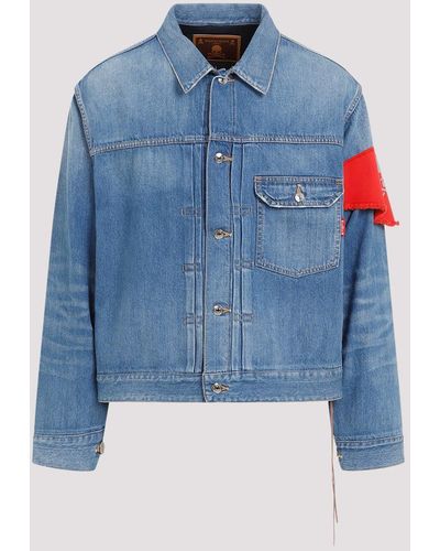 Mastermind Japan Indigo 1st Cotton Denim Jacket - Blue