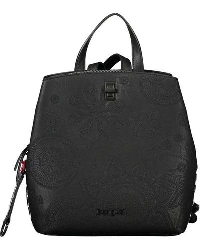 Desigual Chic Black Backpack With Contrasting Details