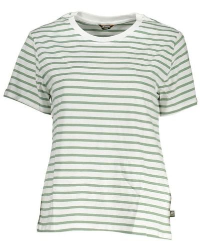 K-Way Chic Contrast Detail Tee - Green