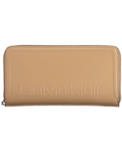 Calvin Klein Polyester Wallet - Natural