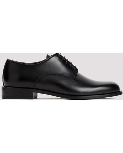 Giorgio Armani Black Laced Bull Leather Shoes