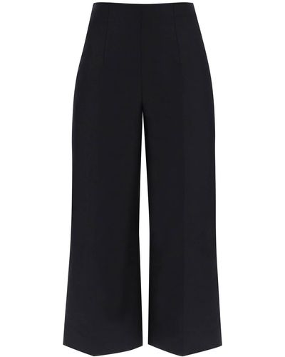Marni wide-legged Cropped Pants With Flared - Blue