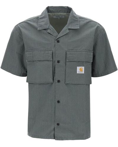 Carhartt Wynton Short Sleeve Shirt - Gray