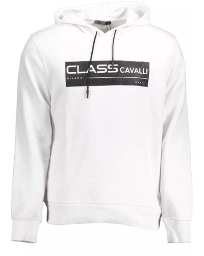 Class Roberto Cavalli White Cotton Jumper - Multicolour