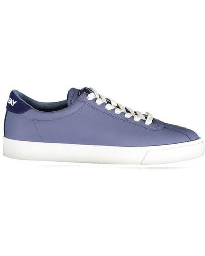 K-Way Chic Contrast Laced Sports Trainers - Blue
