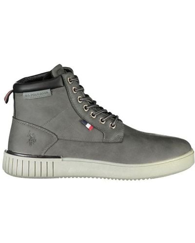 U.S. POLO ASSN. Chic Ankle Boots With Contrasting Details - Gray