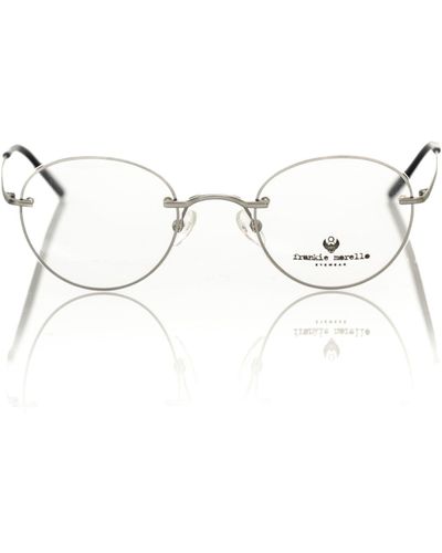 Frankie Morello Toned Round Metallic Eyeglasses
